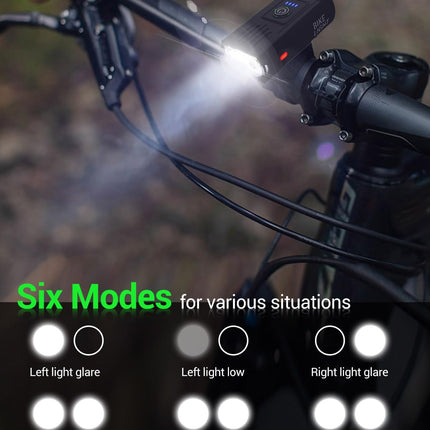 USB Rechargeable Bike Light Set Front Rear Waterproof Bicycle Lights