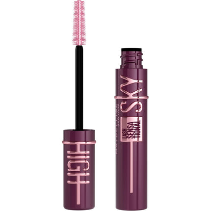 Lash Sensational Sky High Mascara, Volumizing Lengthening Washable, Burgundy Haze