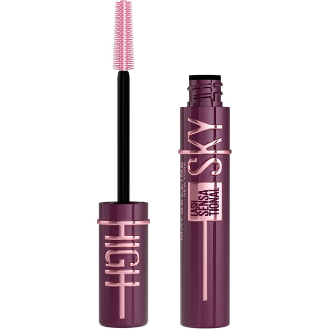 Lash Sensational Sky High Mascara, Volumizing Lengthening Washable, Burgundy Haze