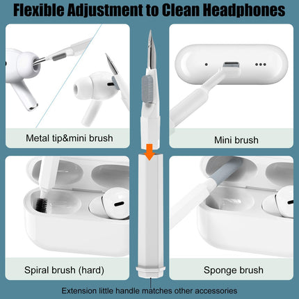 20PCS Multifunctional Cleaner Kit for Electronics Keyboard & Earbuds