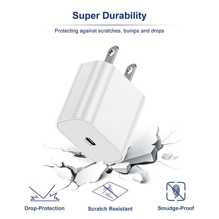 2-Pack 20W USB-C Fast Wall Charger – Compatible with iPhone & iPad