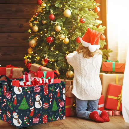 Christmas Gift Basket Tree, Cute Baby & Kids Storage Bin for Family Holiday Decor
