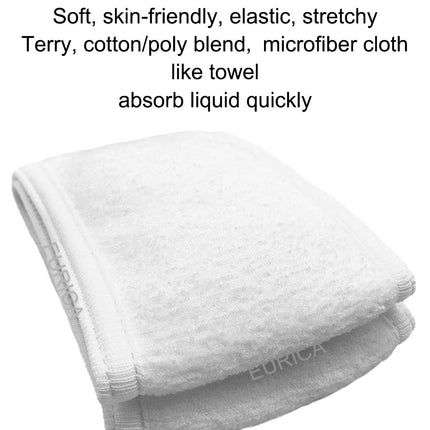 Spa Headband 6-Pack White – Non-Slip, Stretchable for Face Wash, Yoga, Salon Use