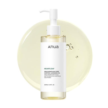 Heartleaf Pore Control Cleansing Oil 6.76oz, Gentle Face Makeup Remover & Sebum Care