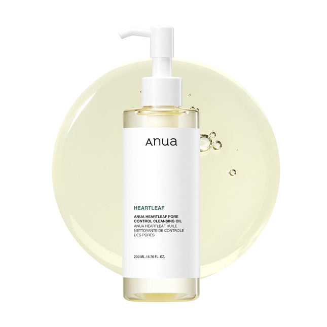 Heartleaf Pore Control Cleansing Oil 6.76oz, Gentle Face Makeup Remover & Sebum Care