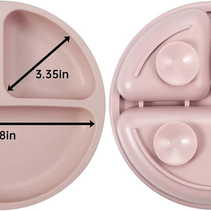 9-Pc Silicone Baby Feeding Set – Plate, Bowl, Bib, Sippy Cup & Utensils