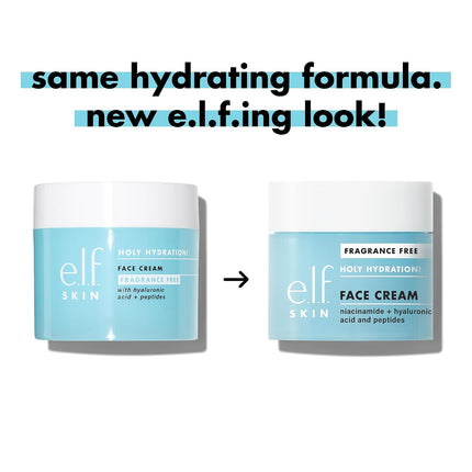 SKIN Holy Hydration Face Cream, Hyaluronic Acid Niacinamide Peptide Moisturizer