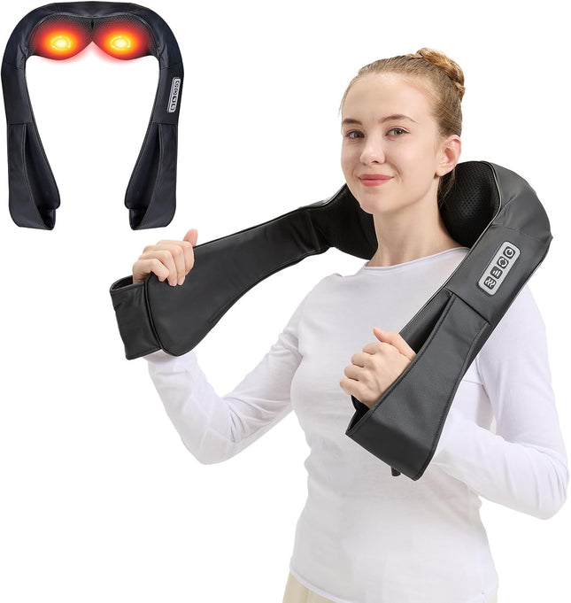 Shiatsu Neck and Shoulder Massager with Heat Back Massage for Home