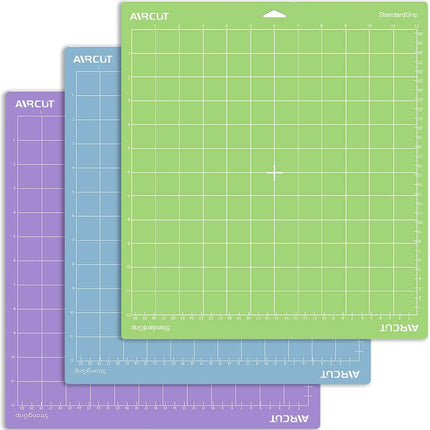 Cricut Cutting Mat Set – 12x12, LightGrip, StandardGrip & StrongGrip