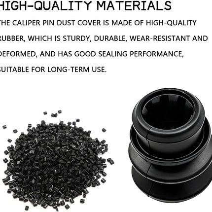 4PCS Brake Caliper Pin Bushing Kit, Rubber Slide Pin Boots for Honda Chevy Pontiac