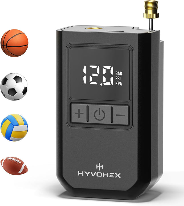 Electric Ball Pump with LED Display Auto Inflator for Soccer Basketball Balls