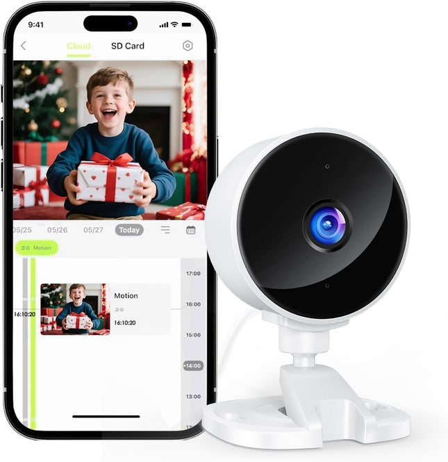 WS01 WiFi Indoor Camera Motion Detection Two Way Audio Night Vision Home