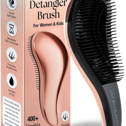Rose Gold Detangling Hair Brush for Wet Dry Curly Thick Straight Hair