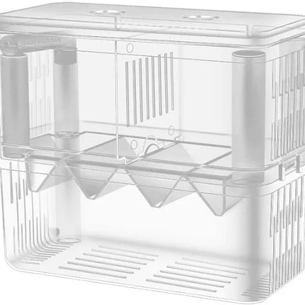 Large Acrylic Aquarium Fish Breeder Box Floating Hatchery Tank for Betta Guppy Shrimp