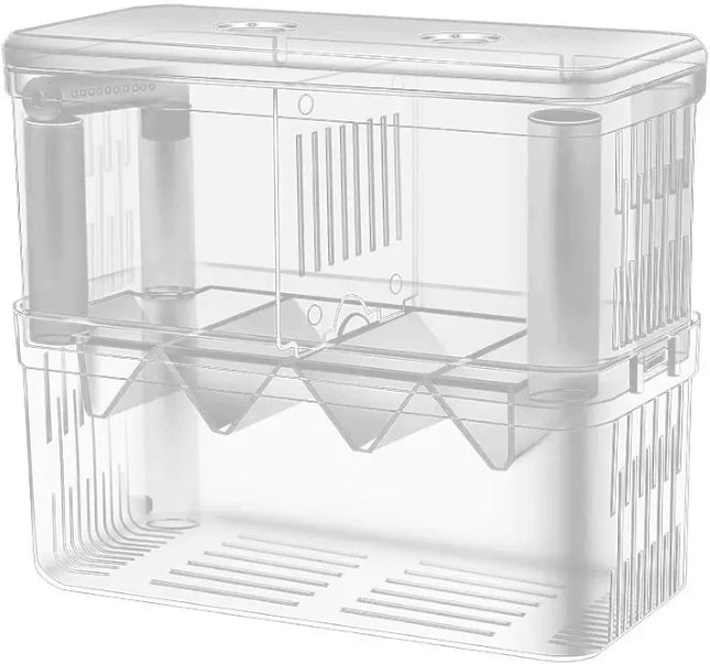 Large Acrylic Aquarium Fish Breeder Box Floating Hatchery Tank for Betta Guppy Shrimp