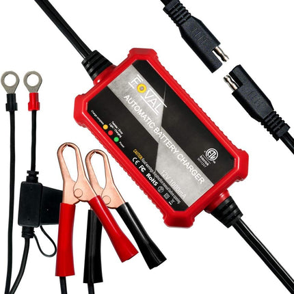 Automatic 12V Trickle Battery Charger – 1000mA Smart Battery Maintainer
