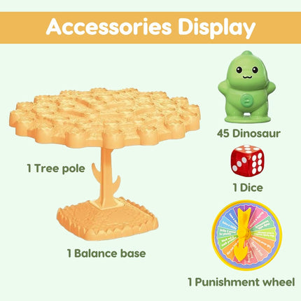 Dinosaur Balance Tree Game Two Player Strategy Board Game Party Gift