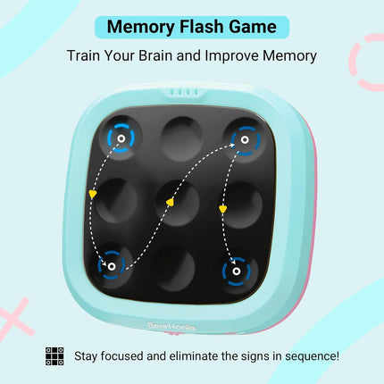 Tic-Tac-Toe 4-in-1 Handheld Game – Educational Toy for Boys & Girls