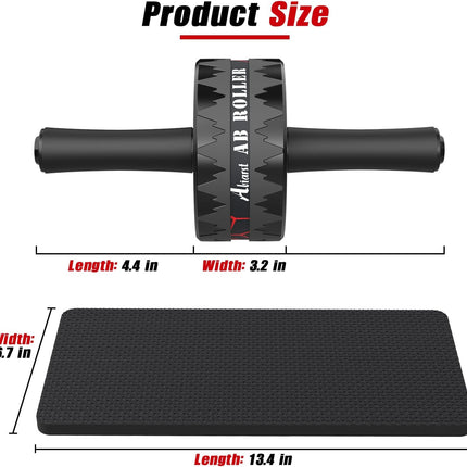 Ab Workout Equipment for Men & Women with Exercise Wheel and Knee Support