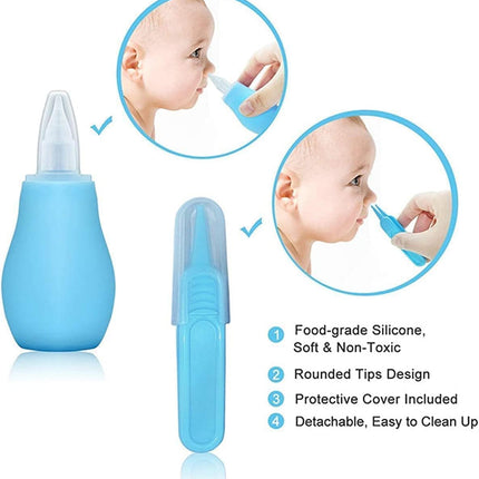 Baby Grooming Kit with Hair Brush, Comb, Nail Clipper & Nasal Aspirator