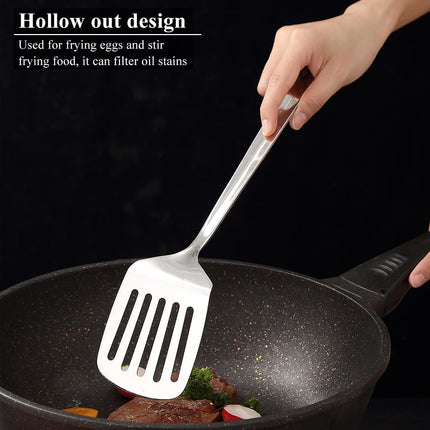 4PCS Stainless Steel Kitchen Utensils Set Cooking Spoons & Spatula Tools