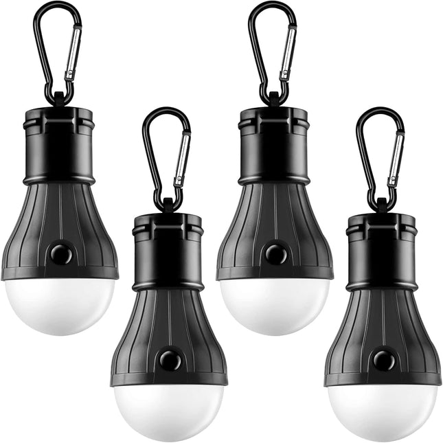 4-Pack Portable LED Tent Lamps – Emergency Lanterns for Camping & Hiking