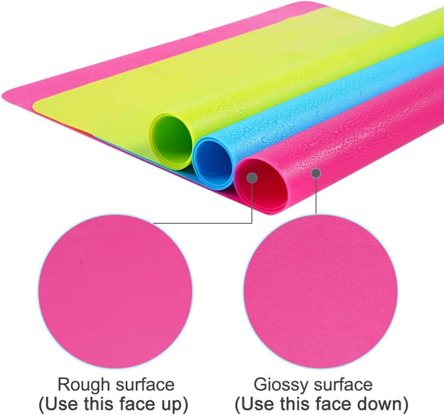 3PCS Silicone Craft Mats – Large Sheets for Jewelry Casting & DIY Crafts