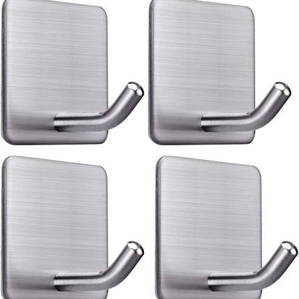 4-Pack Waterproof Towel Hooks – Heavy Duty Stick-On Hooks for Bathroom & Kitchen