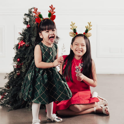Christmas Deer Antler Headband | Sequined Party & Costume Accessory