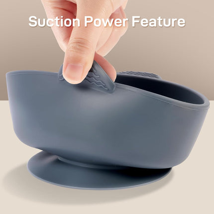 3-Pack Silicone Baby Bowls & 3 Spoons – Suction, BPA-Free, Toddler Feeding