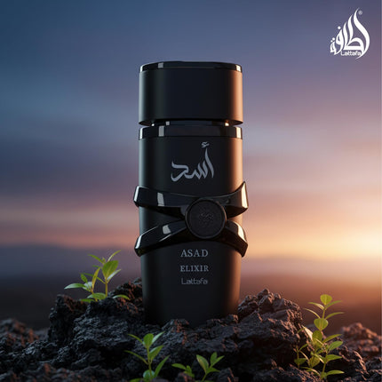 Lattafa Asad Elixir Perfume for Men 100ml Eau de Parfum Spicy Woody Amber Fragrance