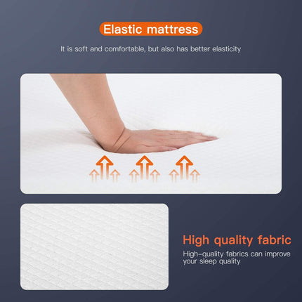 8" Twin Mattress - Gel Memory Foam, CertiPUR-US Certified, Washable Cover