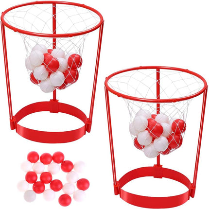 2-Pack Head Hoop Basketball Game – Adjustable Headband with 20 Balls