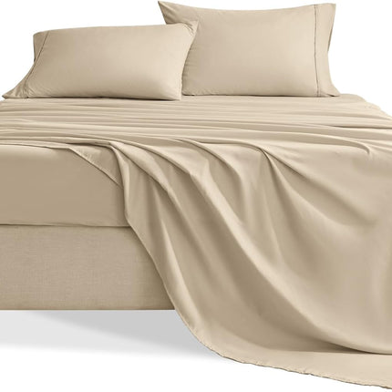 3-Piece Twin Sheet Set, Soft Microfiber, 16" Deep Pockets, Breathable Wrinkle-Free