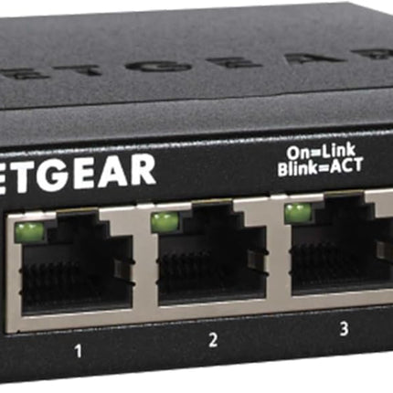 GS305 5-Port Gigabit Ethernet Switch, Plug & Play Home and Office Hub