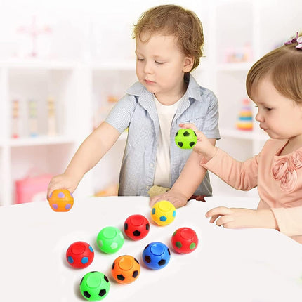 32 PCS Mini Soccer Ball Fidget Spinners – Rotatable Stress Toys for Kids