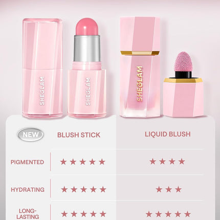 Buttery Bliss Blush Stick Cream Blush, Guava Juice, Blendable Makeup for Cheeks