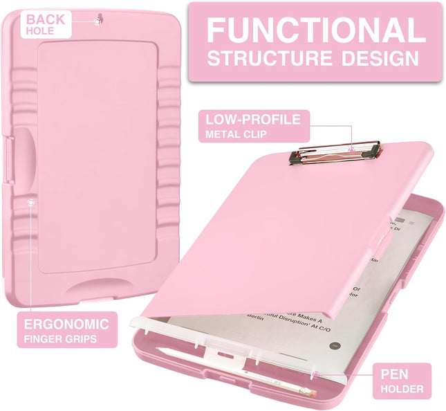 Storage Clipboard Folder – High Capacity Nursing Clipboard for School & Office Use