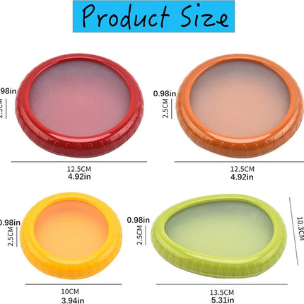 4-Piece Fruit & Veggie Saver Set – Eco-Friendly Freshness for Produce