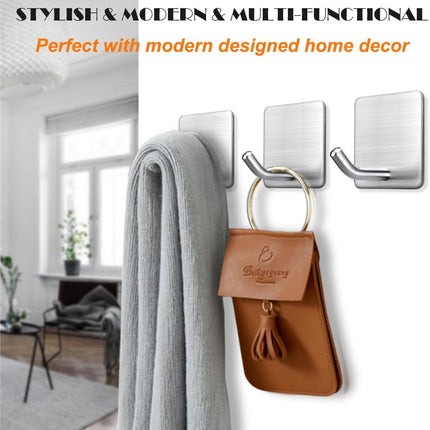 4-Pack Waterproof Towel Hooks – Heavy Duty Stick-On Hooks for Bathroom & Kitchen