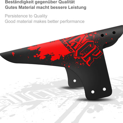 2PCS Mountain Bike Fenders, 20-29in MTB Mudguards, Adjustable Splash Guards