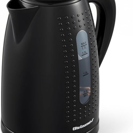 1.7L Electric Water Kettle – Boil-Dry Protection, Cordless, Black EKT5051