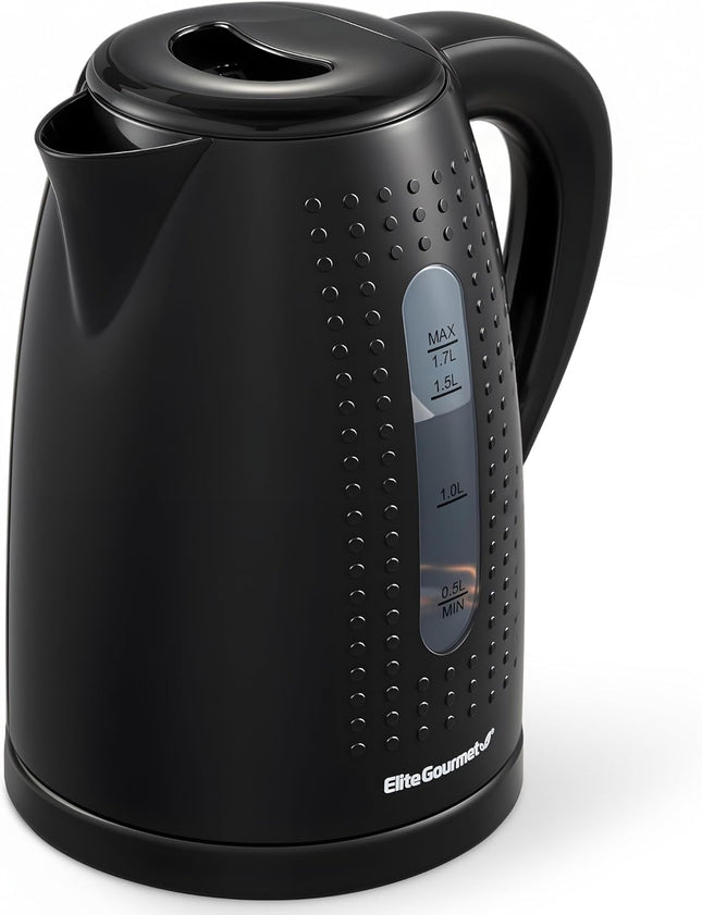 1.7L Electric Water Kettle – Boil-Dry Protection, Cordless, Black EKT5051