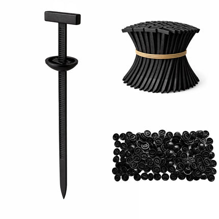 150Pack Nylon Universal Cable Tie Buckle, T Style Zip Ties, Car Trim Rivet Clips
