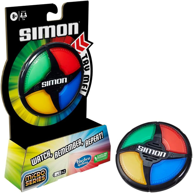 Simon Micro Series Electronic Game, Classic Gameplay for Kids 8+