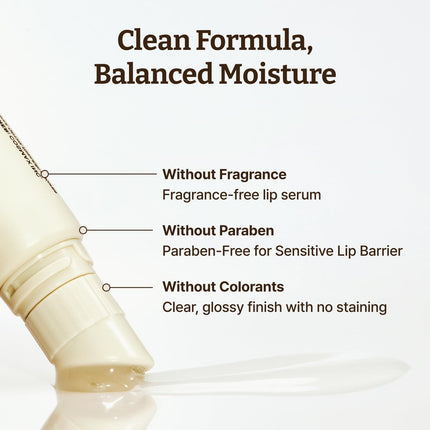 PDRN Rejuvenating Lip Serum 0.3oz, Hydrating Lip Balm with Hibiscus & Lactic Acid