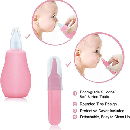Baby Grooming Kit – Infant Safety Care Set with Brush, Comb, Nail Clipper & Aspirator