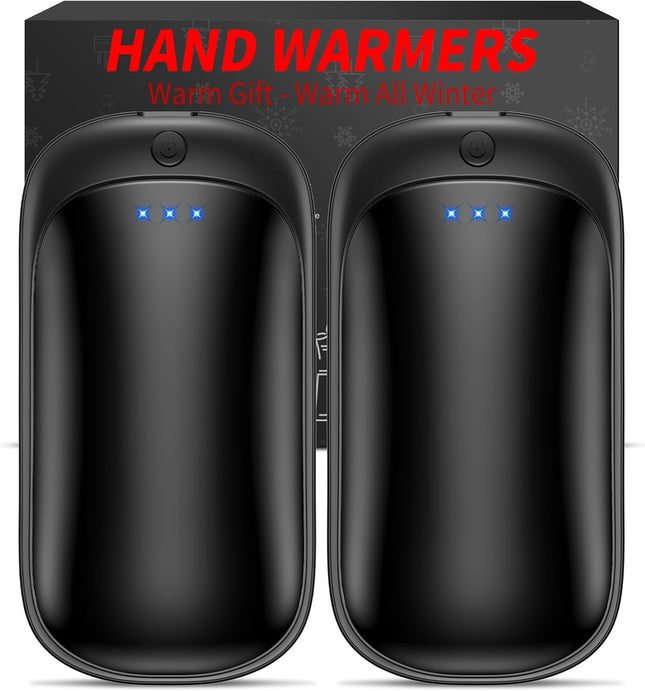 2-Pack Rechargeable Hand Warmers – Portable USB 2-in-1 for Men, Women & Kids