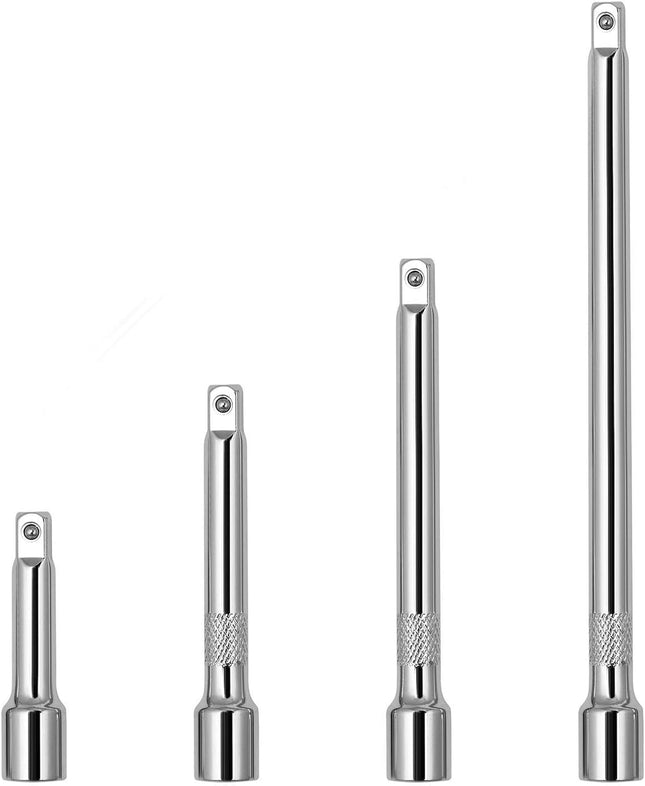 1/4" Socket Extension Bar Set – 4PCS, 50/75/100/150mm CR-V Heavy Duty