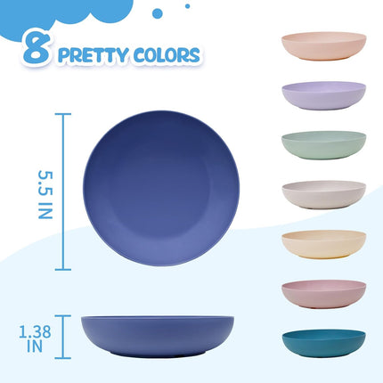 8-Pack Cat Bowls – Whisker Friendly, Shallow Wide Food & Water Bowls